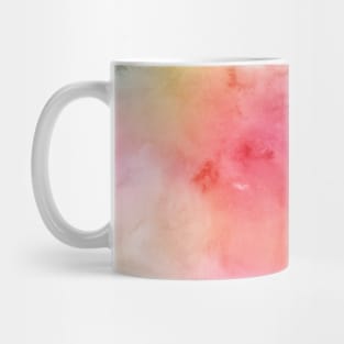 Bright Red Yellow Green Blue Pastel Rainbow Watercolor Ombre Shades Mug